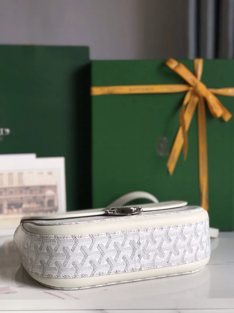 Goyard White Satchel Crossbody Bag - Image 8