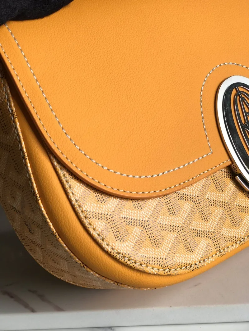 Goyard Yellow Satchel Shoulder Bag 246 - Image 3