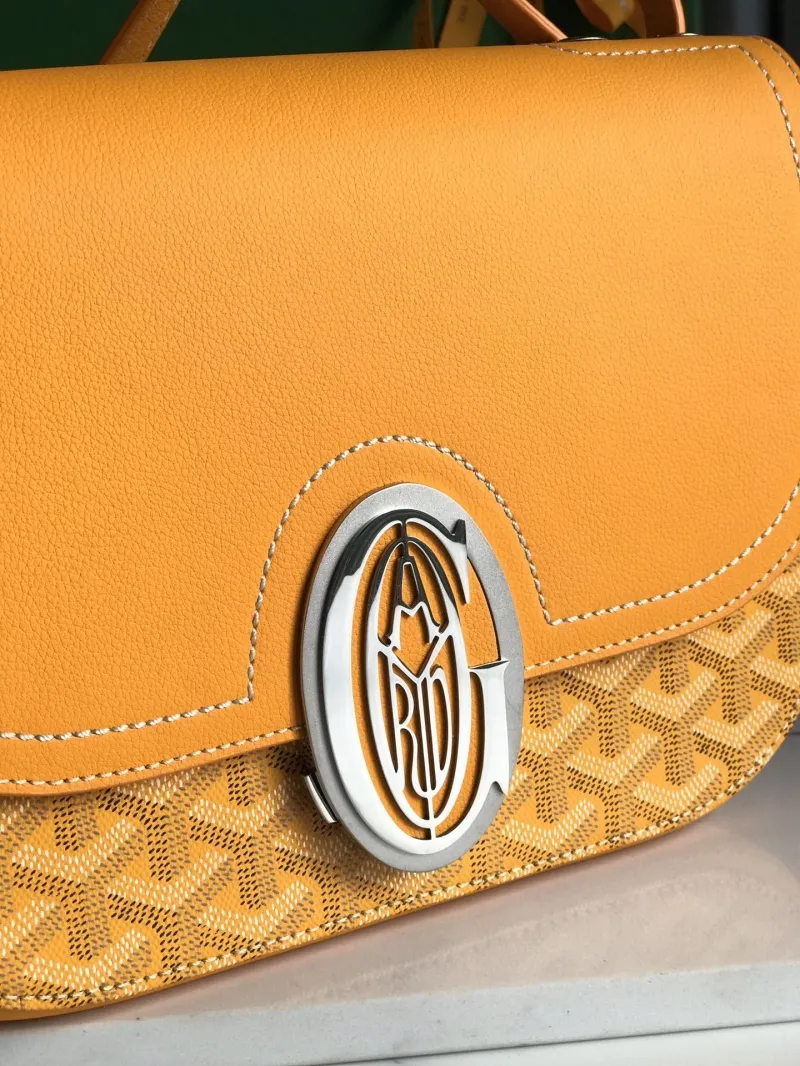 Goyard Yellow Satchel Shoulder Bag 246 - Image 4