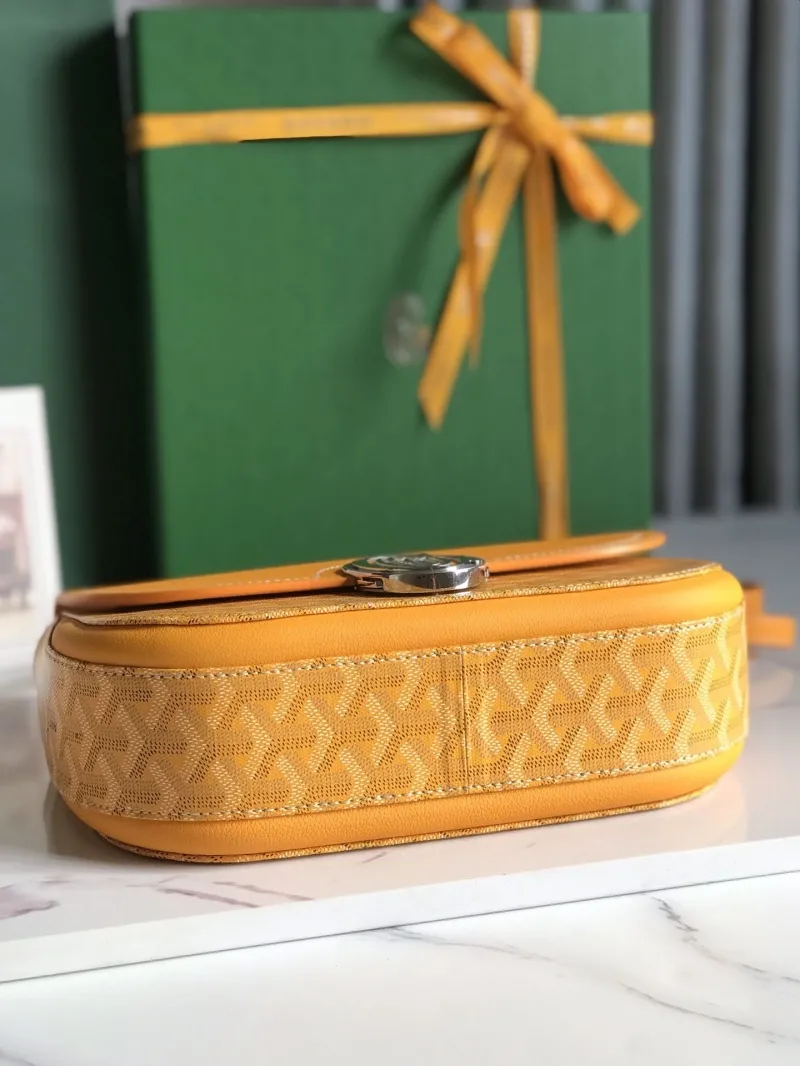 Goyard Yellow Satchel Shoulder Bag 246 - Image 5