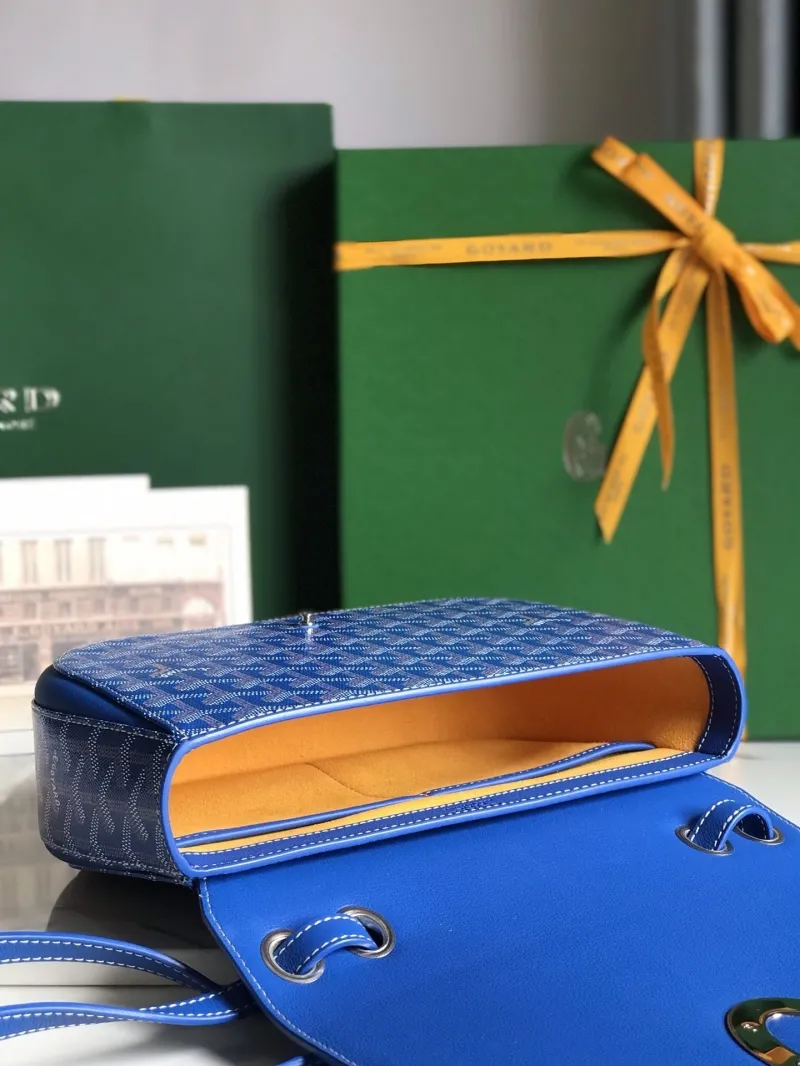 Goyard Blue Satchel Crossbody Bag - Image 9