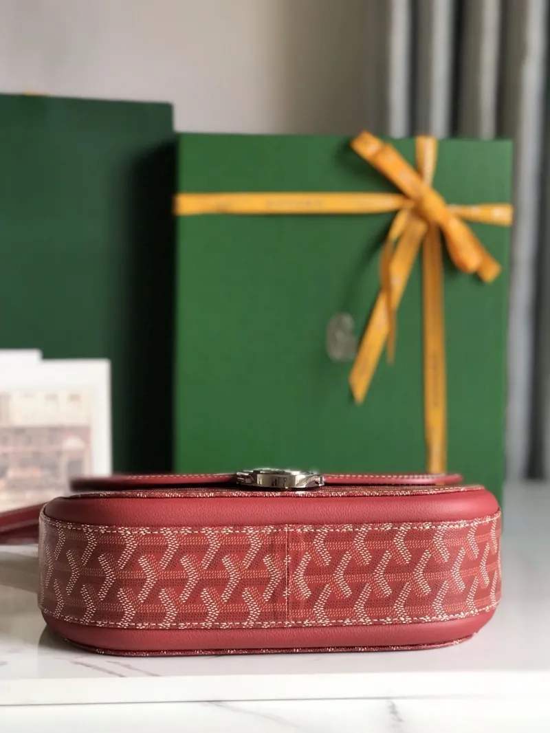 Goyard Red Satchel Bag 252 - Image 3