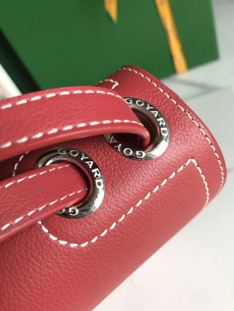 Goyard Red Satchel Bag 252 - Image 5