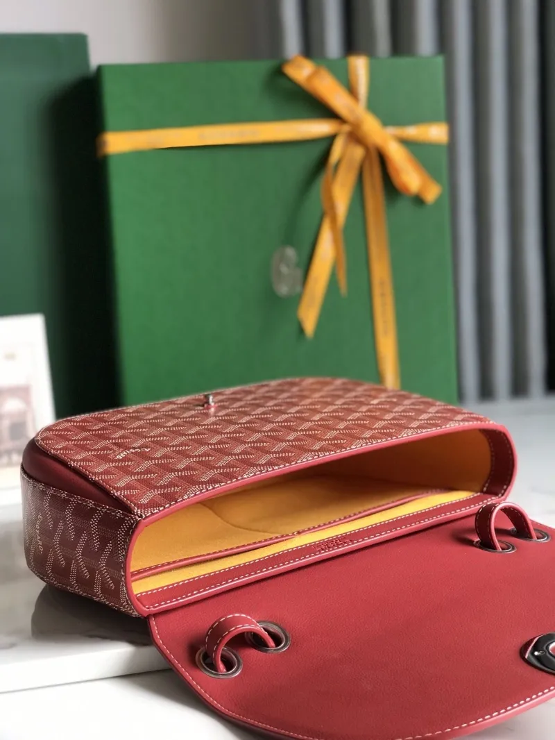 Goyard Red Satchel Bag 252 - Image 8