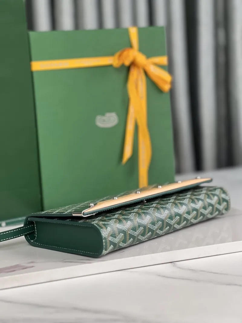 Goyard Green Crossbody Satchel Bag - Image 3