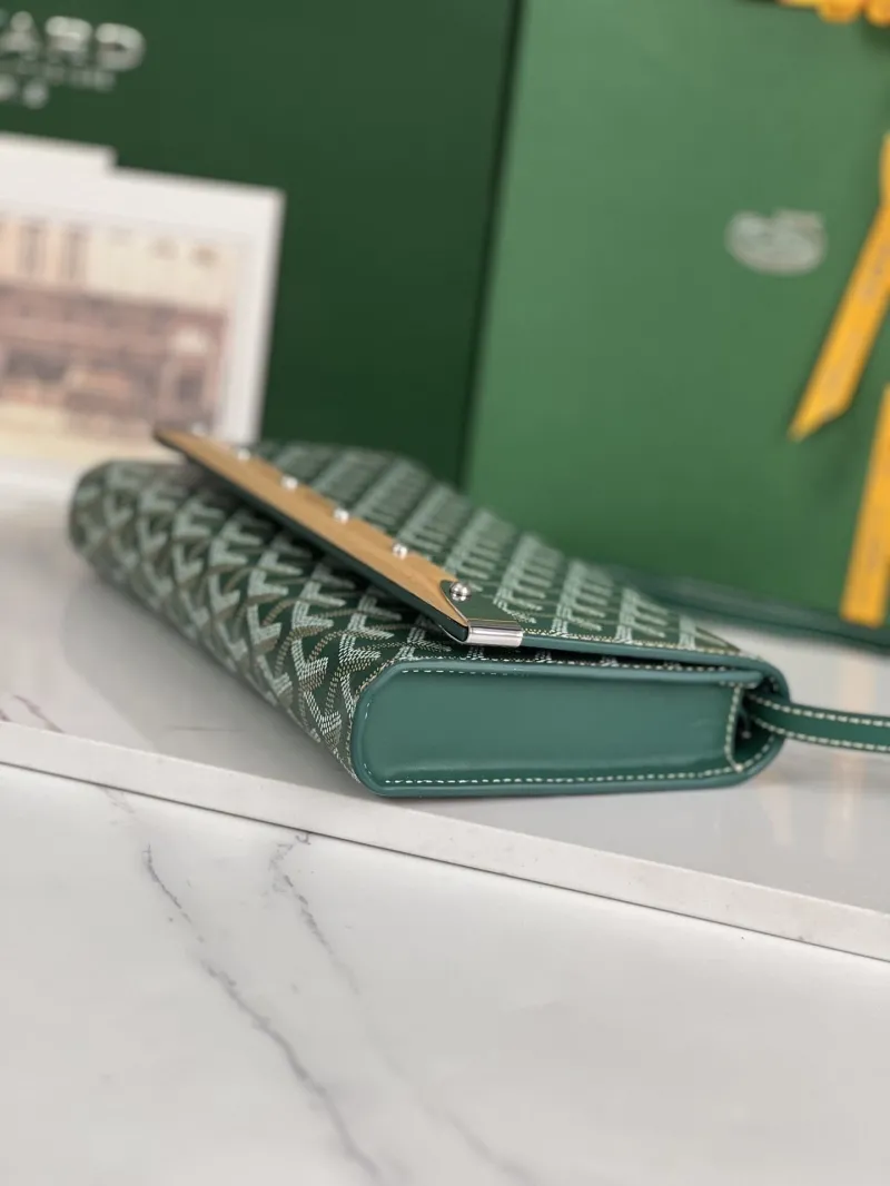 Goyard Green Crossbody Satchel Bag - Image 4