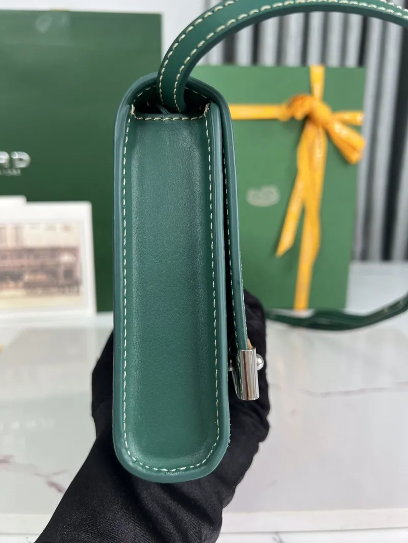 Goyard Green Crossbody Satchel Bag - Image 5