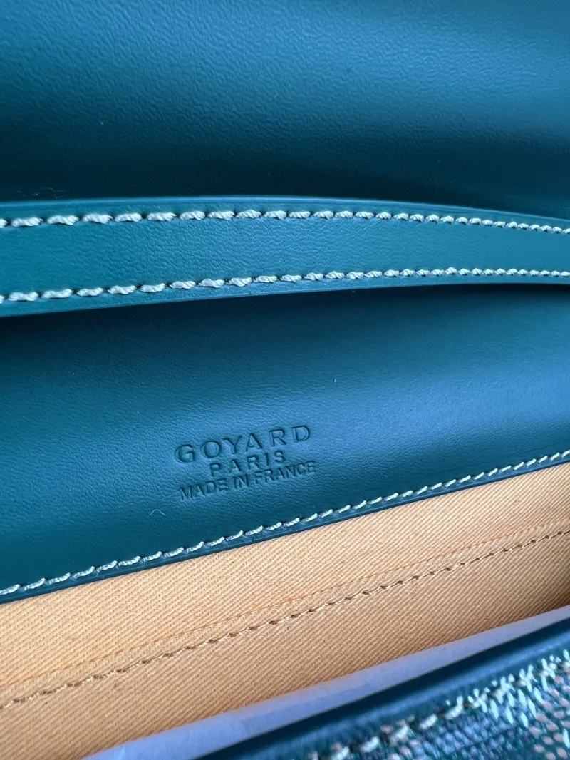 Goyard Green Crossbody Satchel Bag - Image 9