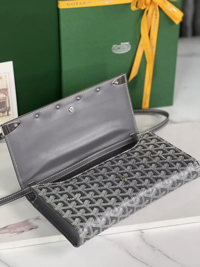 Goyard Gray Satchel Crossbody Bag 256 - Image 6