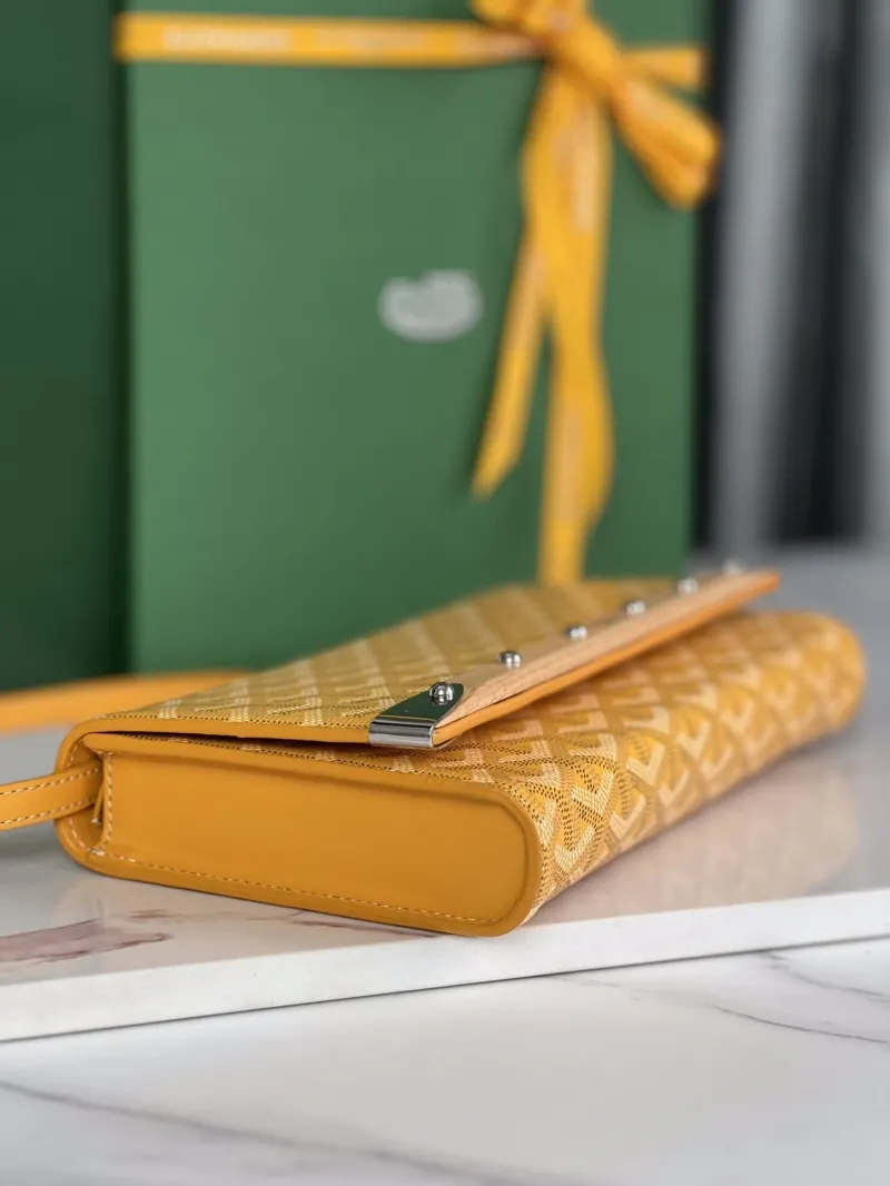 Goyard Yellow Satchel Crossbody Bag 257 - Image 4