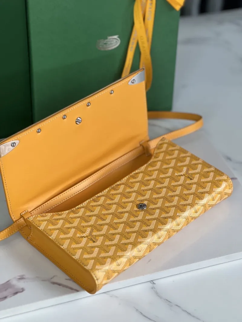 Goyard Yellow Satchel Crossbody Bag 257 - Image 6