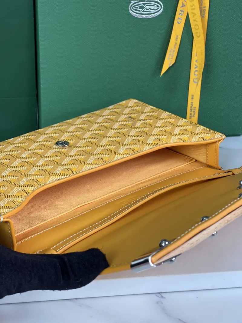 Goyard Yellow Satchel Crossbody Bag 257 - Image 8