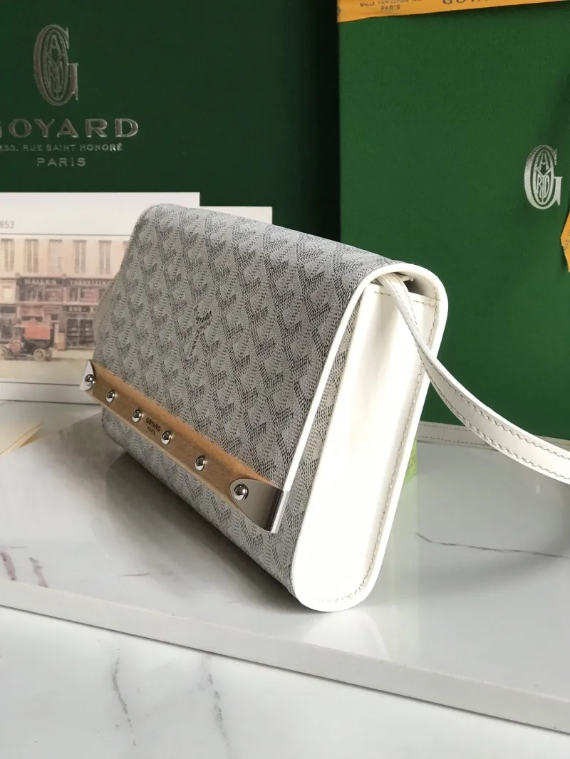 Goyard White Satchel Bag 263 - Image 3
