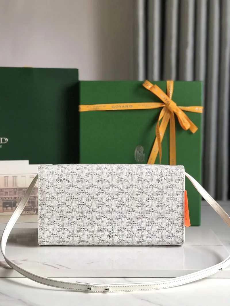 Goyard White Satchel Bag 263 - Image 4