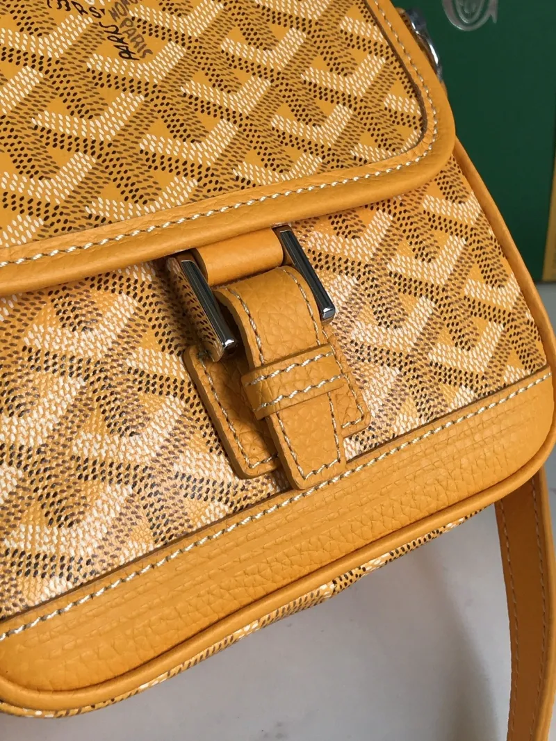 Goyard Yellow Crossbody Satchel Bag 264 - Image 6