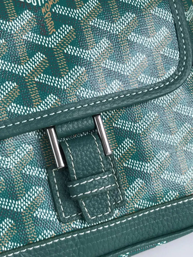Goyard Green Crossbody Satchel Bag 265 - Image 5