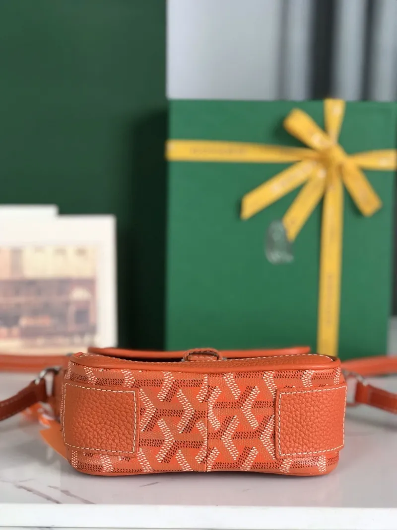 Goyard Orange Crossbody Satchel Bag 267 - Image 3