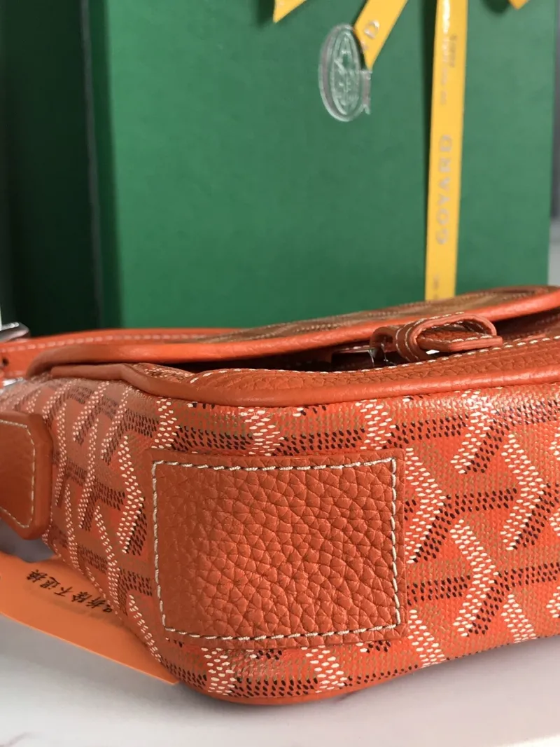Goyard Orange Crossbody Satchel Bag 267 - Image 4