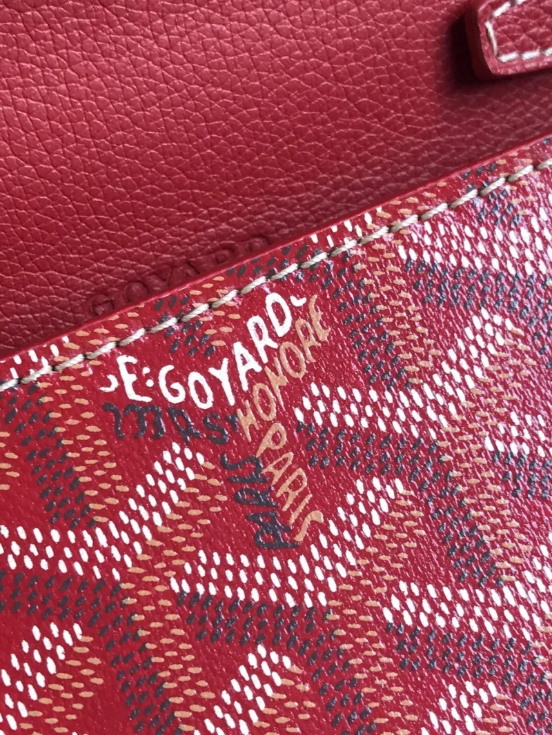 Goyard Red Crossbody Satchel Bag - Image 4