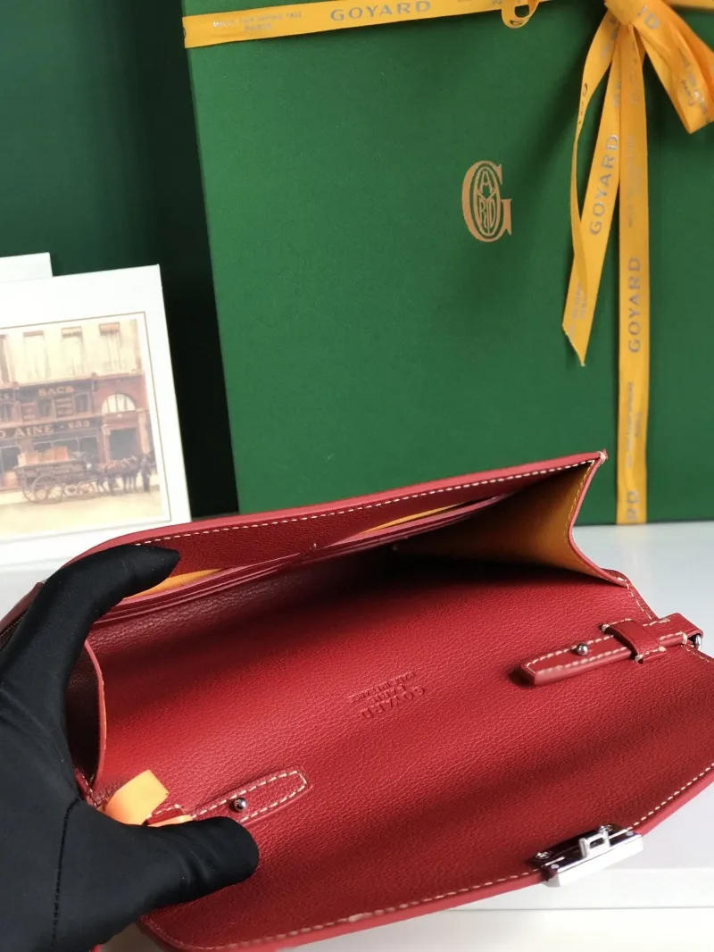 Goyard Red Crossbody Satchel Bag - Image 9