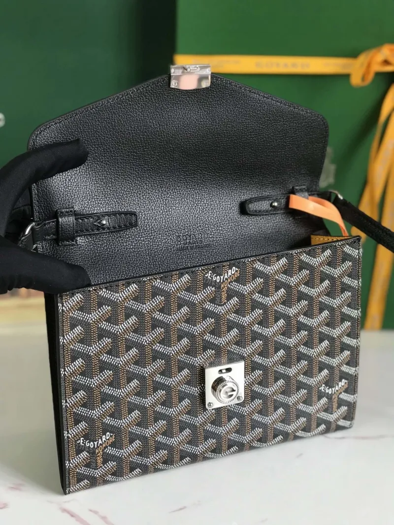 Goyard Black Crossbody Satchel Bag 280 - Image 4