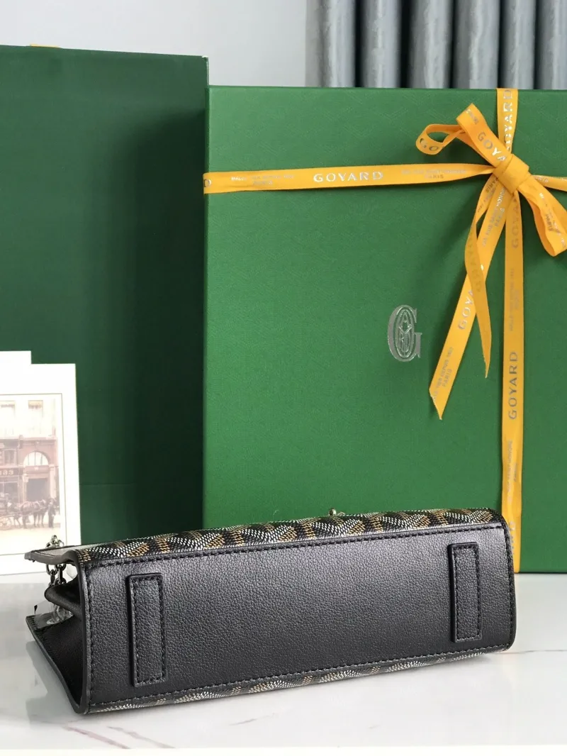 Goyard Black Chain Satchel Bag 281 - Image 6