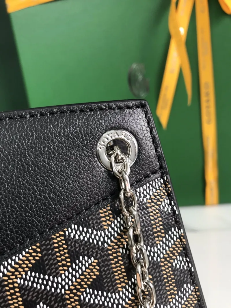 Goyard Black Chain Satchel Bag 281 - Image 9