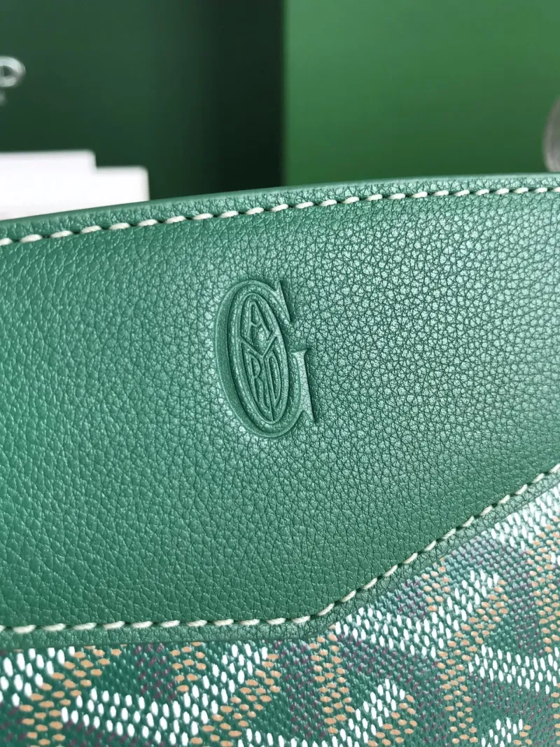 Goyard Green Satchel Bag 284 - Image 4