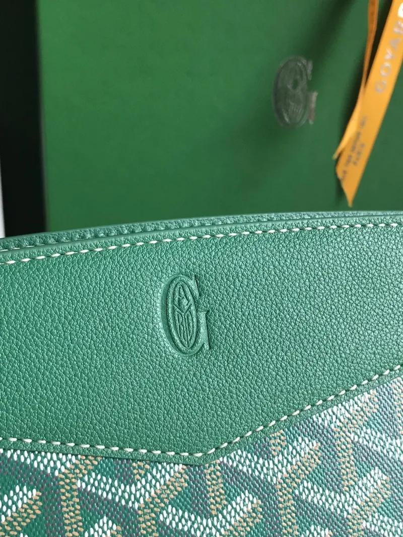 Goyard Green Chain Satchel Bag - Image 5