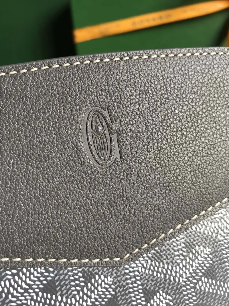 Goyard Gray Satchel Bag 296 - Image 4