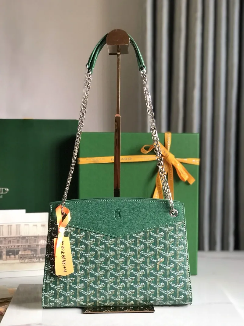 Goyard Green Satchel Bag 297