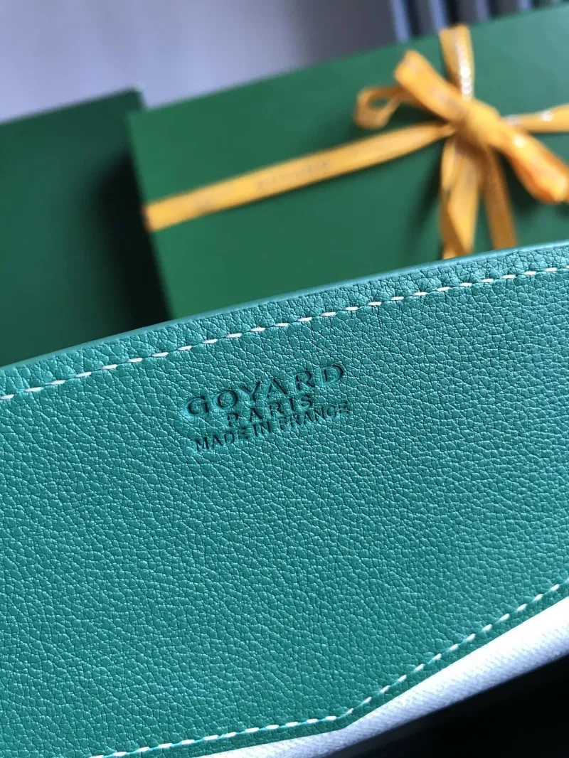 Goyard Green Satchel Bag 297 - Image 6