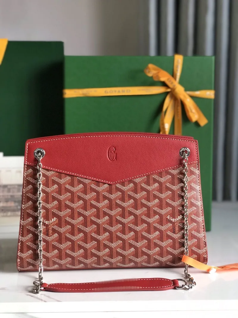 Alternative view of Goyard Red Satchel Bag 302
