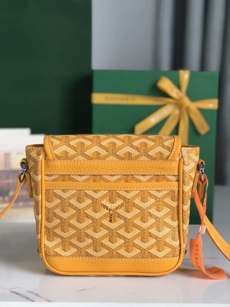 Goyard Yellow Satchel Crossbody Bag - Image 4
