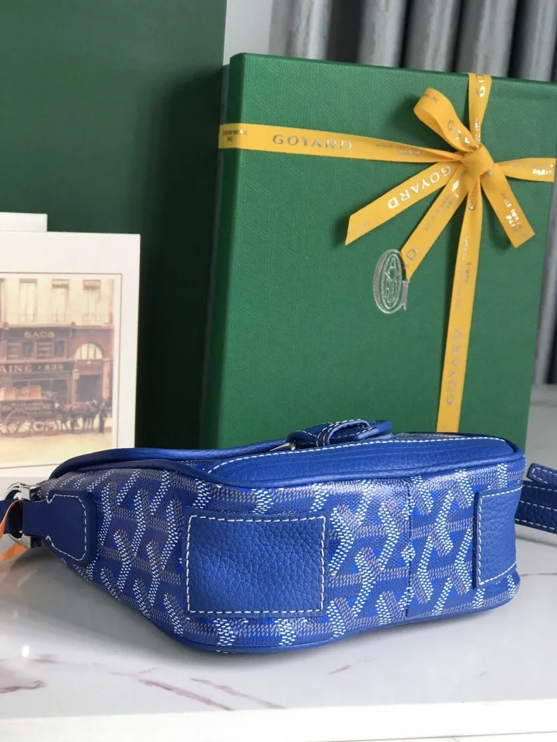Goyard Blue Crossbody Satchel Bag 306 - Image 3