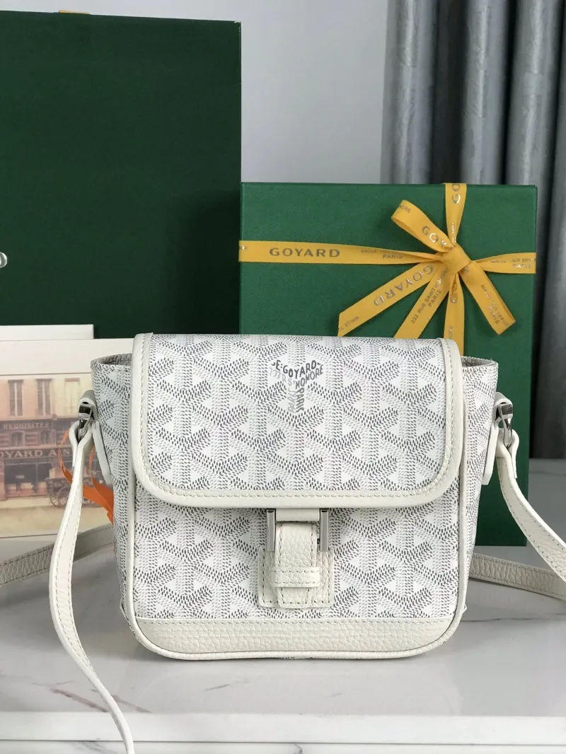 Goyard White Satchel Crossbody Bag 308