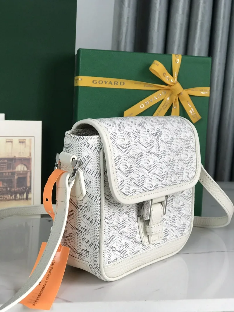 Alternative view of Goyard White Satchel Crossbody Bag 308
