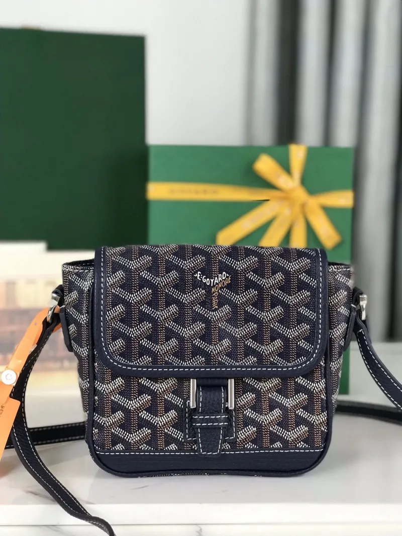 Goyard Navy Crossbody Satchel Bag 311