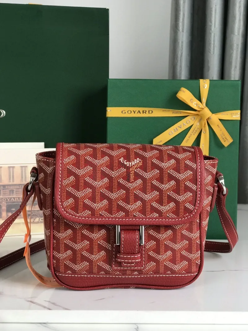 Goyard Red Crossbody Satchel Bag 313