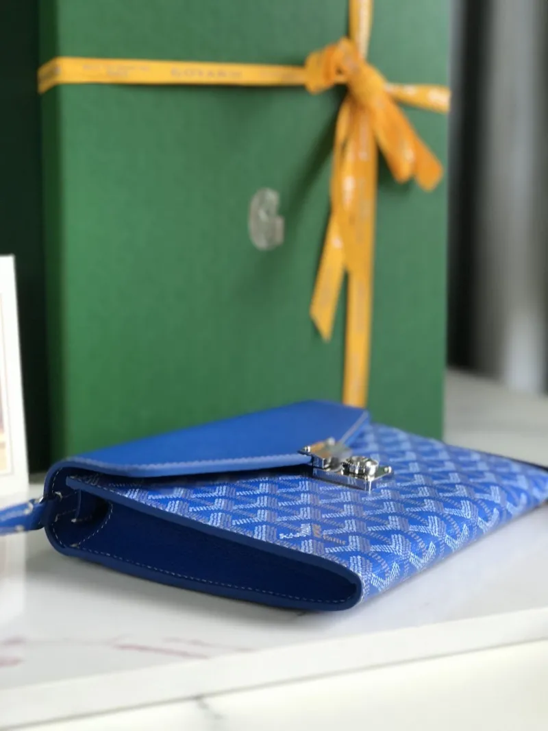 Goyard Blue Satchel Crossbody Bag 316 - Image 3