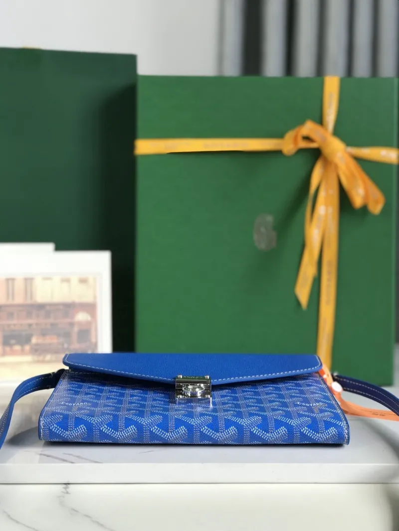 Goyard Blue Satchel Crossbody Bag 316 - Image 5