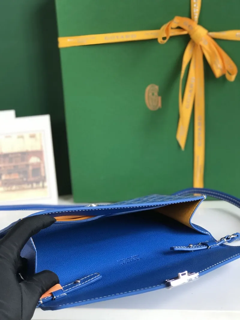 Goyard Blue Satchel Crossbody Bag 316 - Image 8