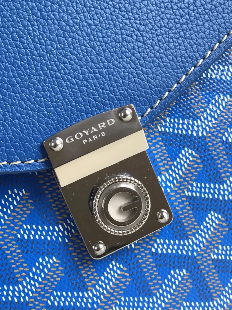 Goyard Blue Satchel Crossbody Bag 316 - Image 9