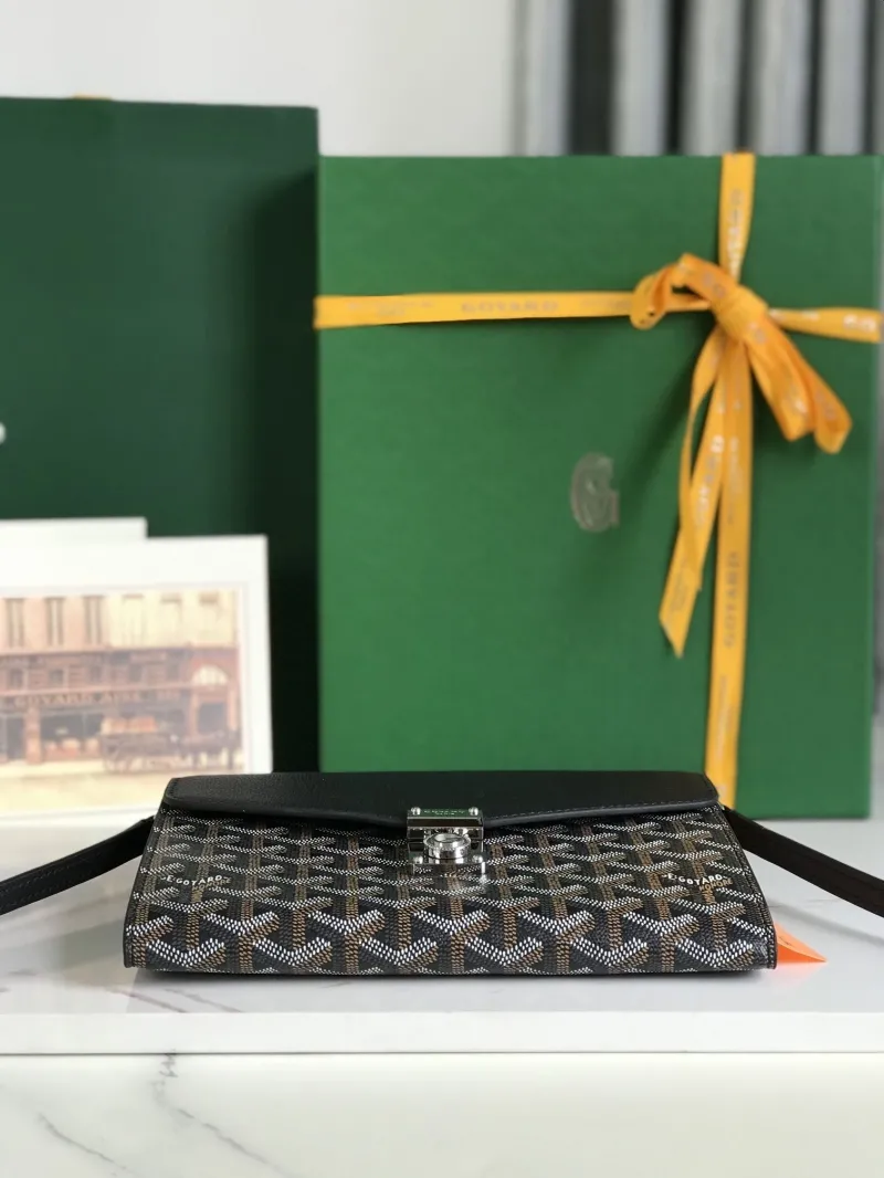 Goyard Black Satchel Crossbody Bag 320 - Image 5