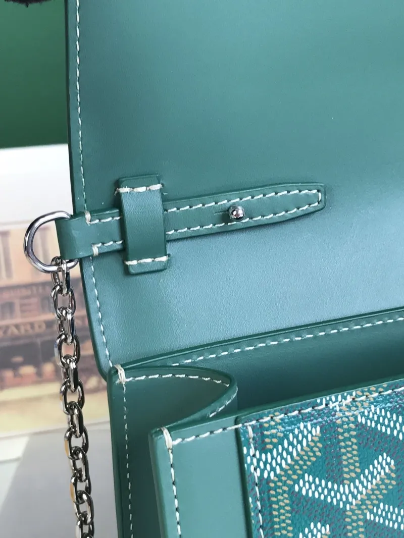 Goyard Green Satchel Bag 324 - Image 8