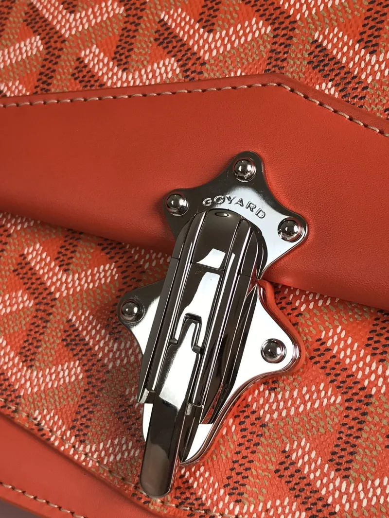 Goyard Orange Satchel Chain Crossbody Bag 331 - Image 5