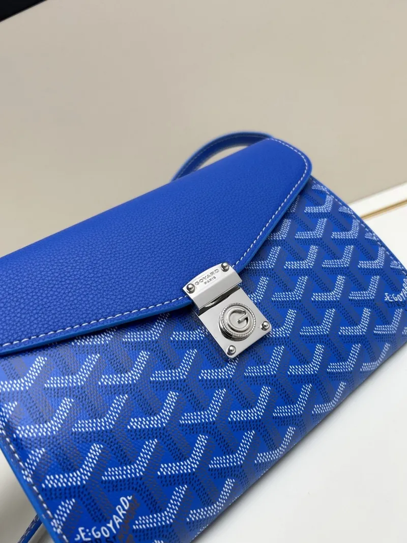 Goyard Blue Satchel Crossbody Bag 337 - Image 3