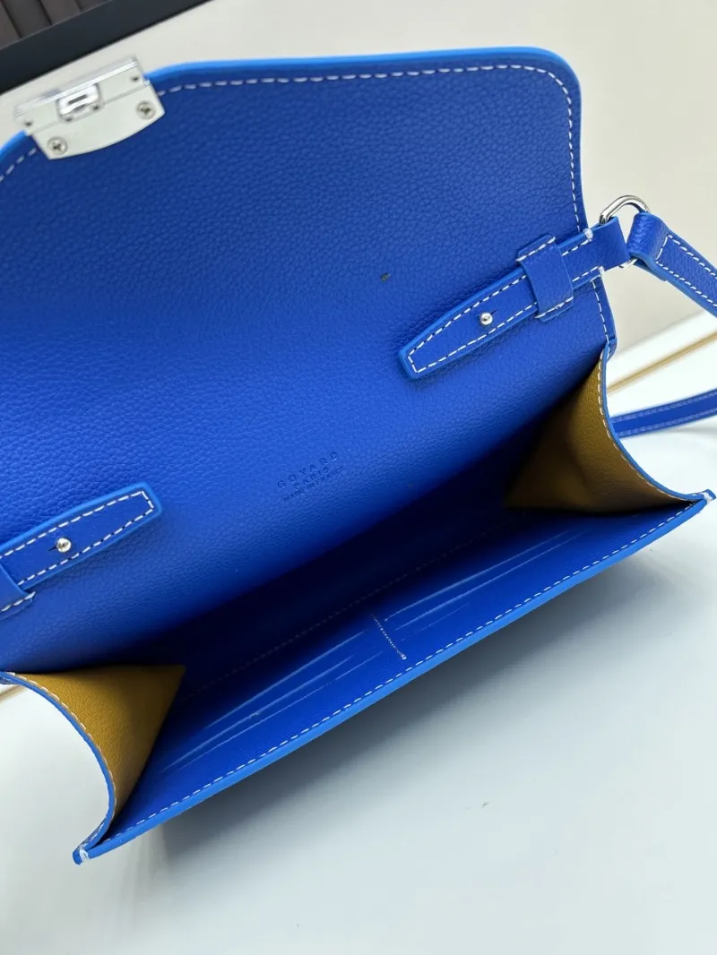 Goyard Blue Satchel Crossbody Bag 337 - Image 7