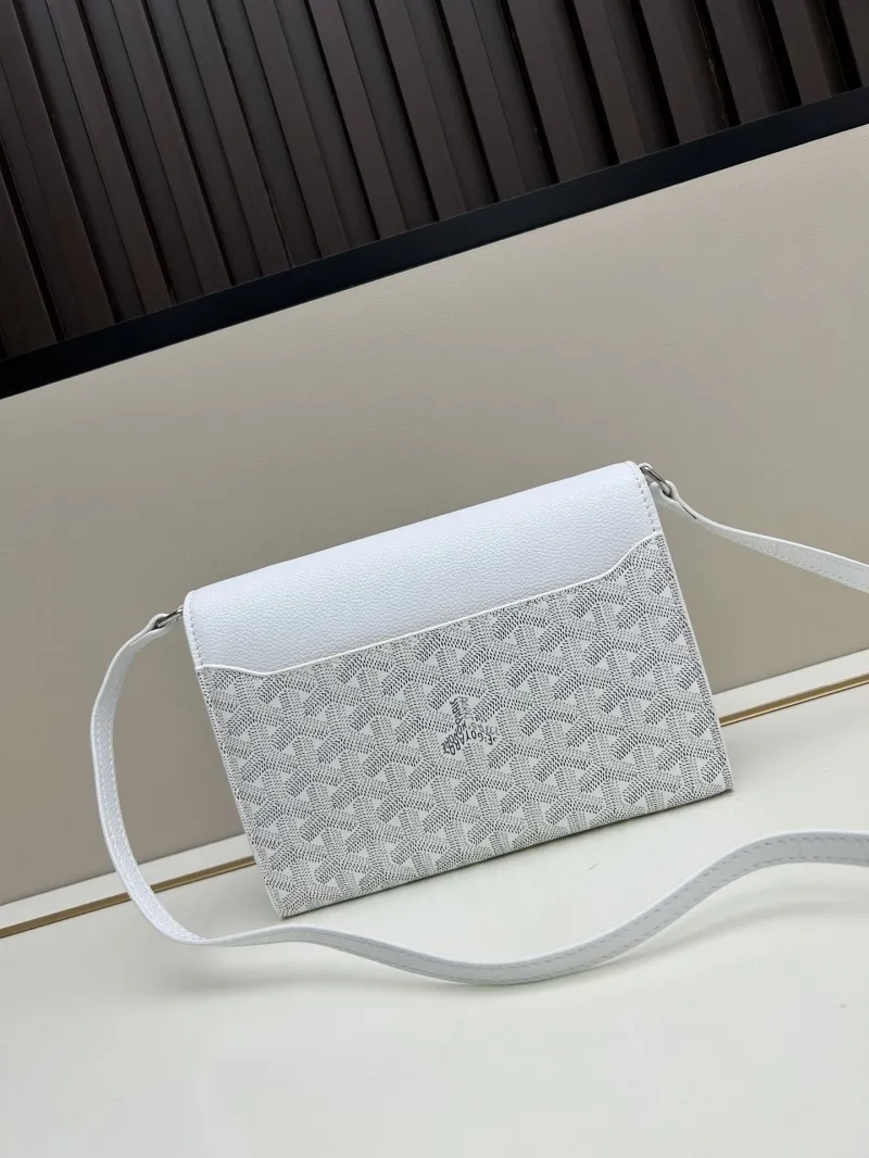 Alternative view of Goyard White Crossbody Satchel Bag