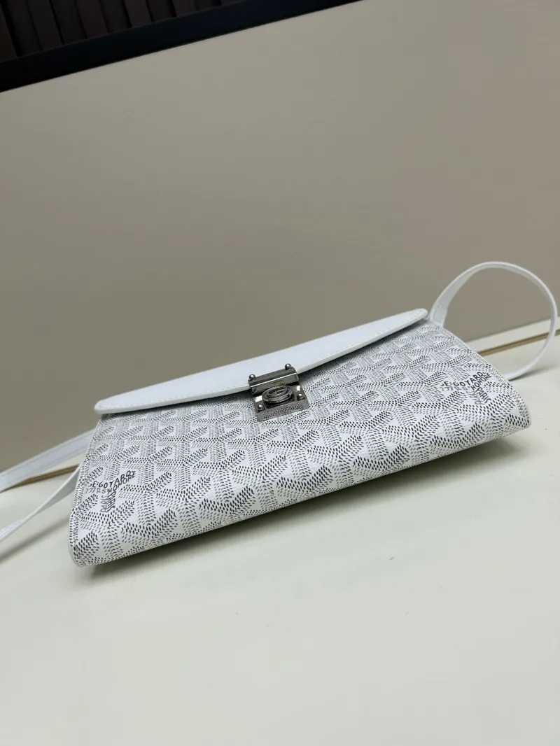 Goyard White Crossbody Satchel Bag - Image 4